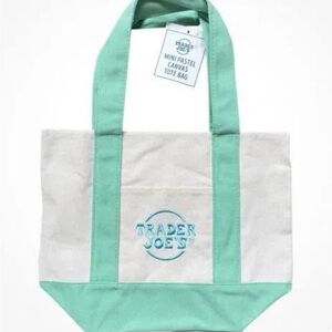 Trader Joe's Canvas Tote Bag - Pastel Green